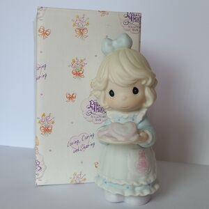 Vintage Precious Moments Sweetest Cookie Baker Collectible Porcelain Figurine